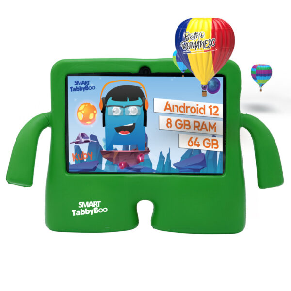 Tablete copii SMART TabbyBoo Kuby verde 8 GB RAM 64 GB