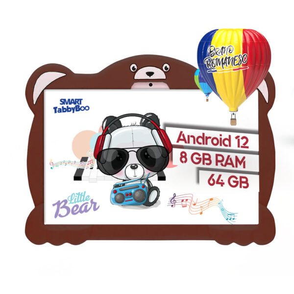 Tablete copii SMART TabbyBoo Ursulet maro 8 GB RAM 64 GB