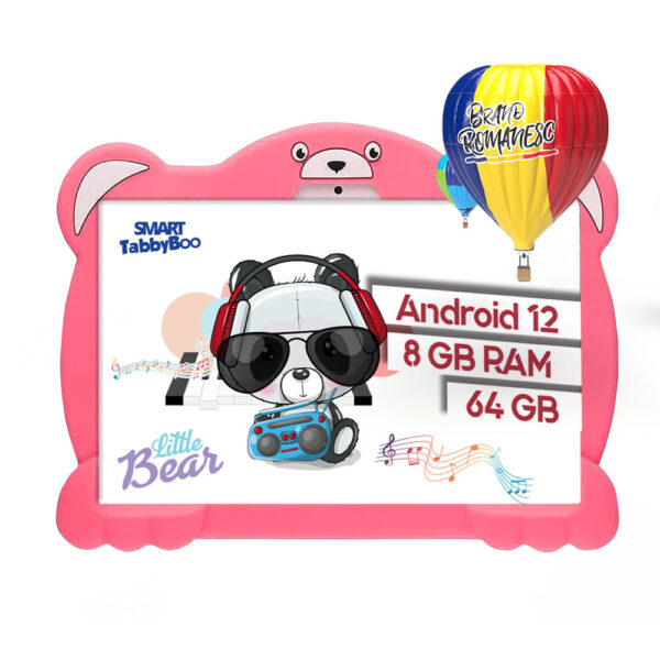 Tablete copii SMART TabbyBoo Ursulet roz 8 GB RAM 64 GB