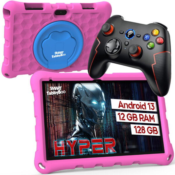 Tablete copii SMART TabbyBoo Hyper roz 12 GB controler 1