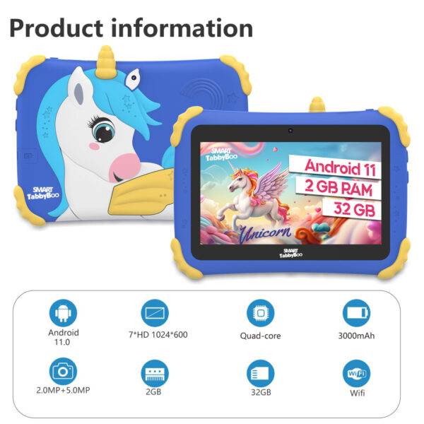 Tablete copii SMART TabbyBoo Unicorn albastru 1