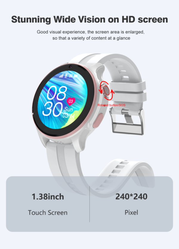 Ceas smartwatch GPS copii SMART TabbyBoo 4G Elite 02