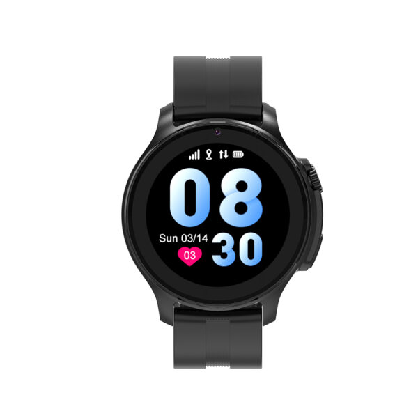 Ceas smartwatch GPS copii SMART TabbyBoo 4G Elite black front