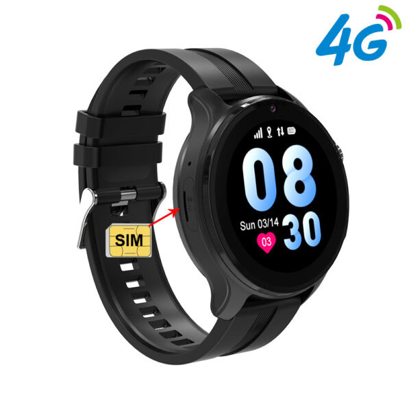 Ceas smartwatch GPS copii SMART TabbyBoo 4G Elite sim black