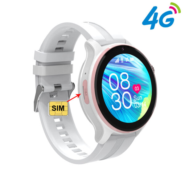 Ceas smartwatch GPS copii SMART TabbyBoo 4G Elite sim white