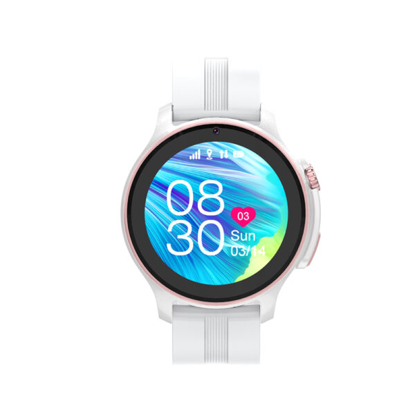 Ceas smartwatch GPS copii SMART TabbyBoo 4G Elite white front